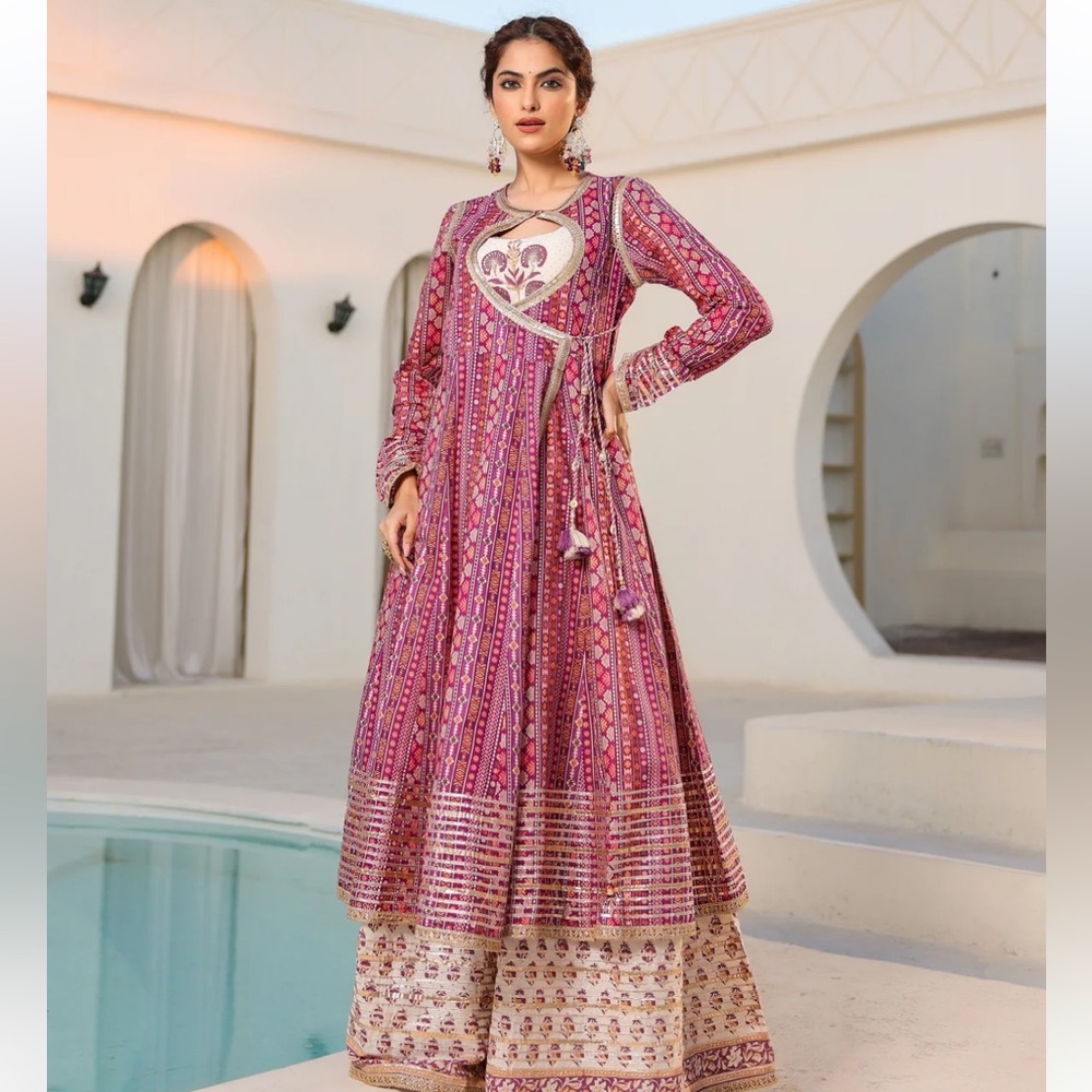 Long maxi anarkali style dress